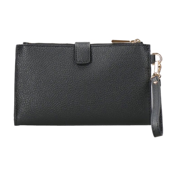 MICHAEL KORS LEATHER WRISTLET WITH REAL HAIRCALF